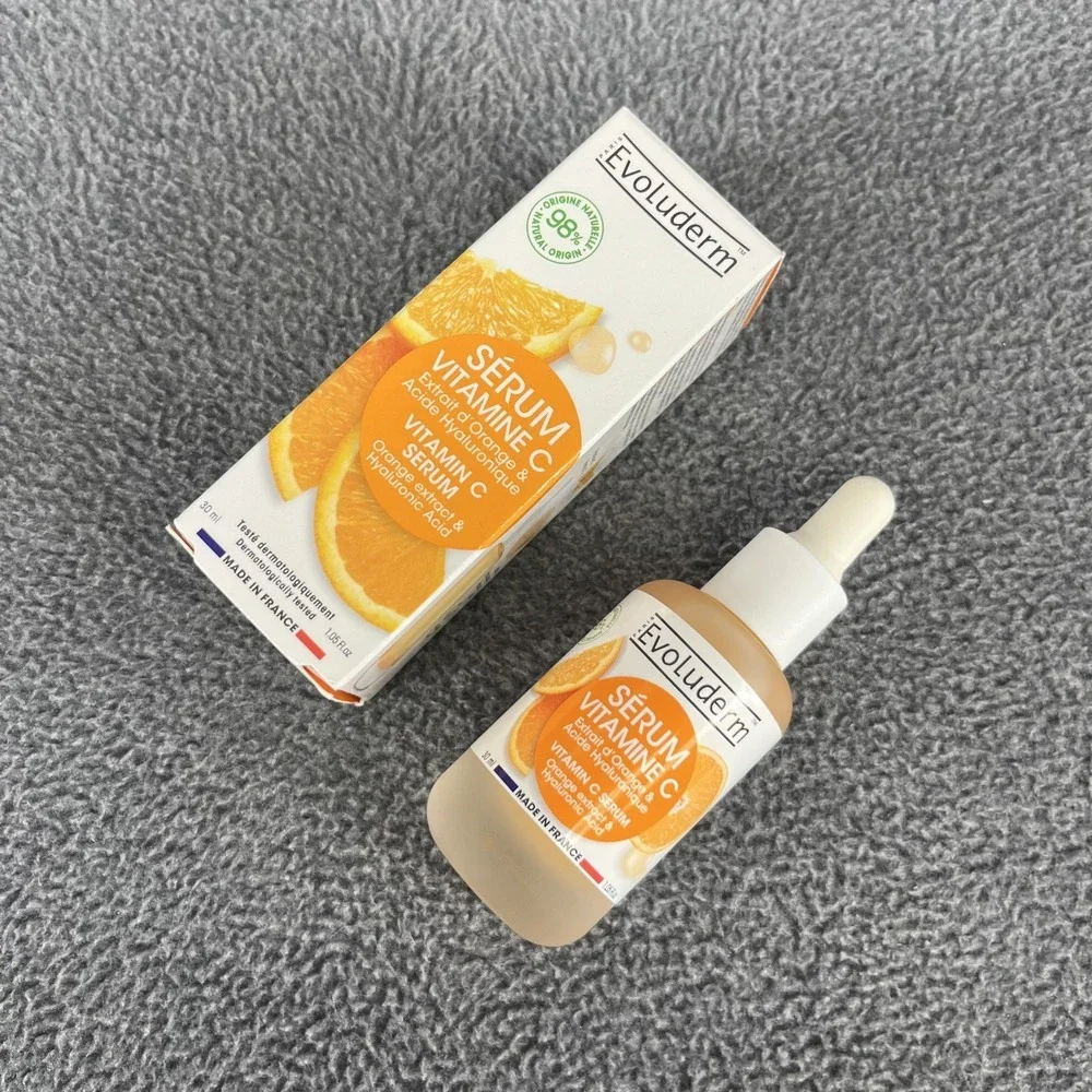 Evoluderm Vitamin C Serum Energizing‎ & Antioxidant orange extract 1.05 oz